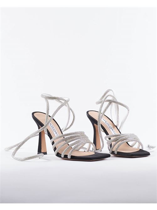 Satin sandals with rhinestones laces Francesco Sacco FRANCESCO SACCO | Sandals | 681299